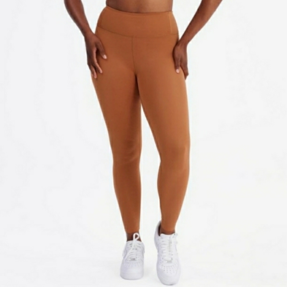 Girlfriend Collective Spice Orange High Rise Leggings